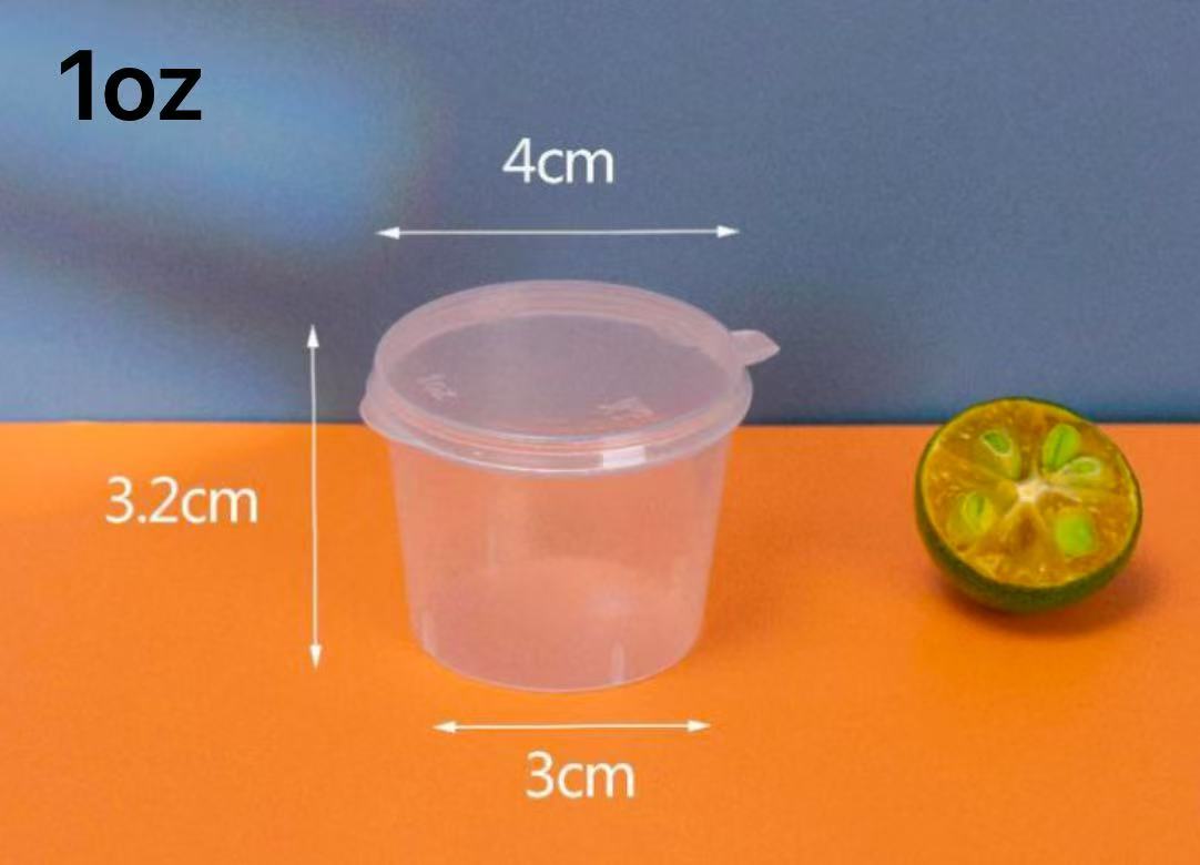 1 oz. Clear Plastic Portion Cup (Not Combo) - 2000/Case