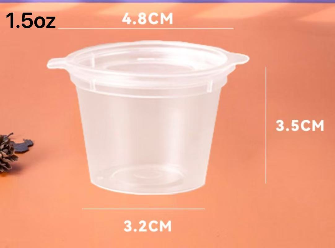 1.5 oz. Clear Plastic Portion Cup (Not Combo) - 1000/Case
