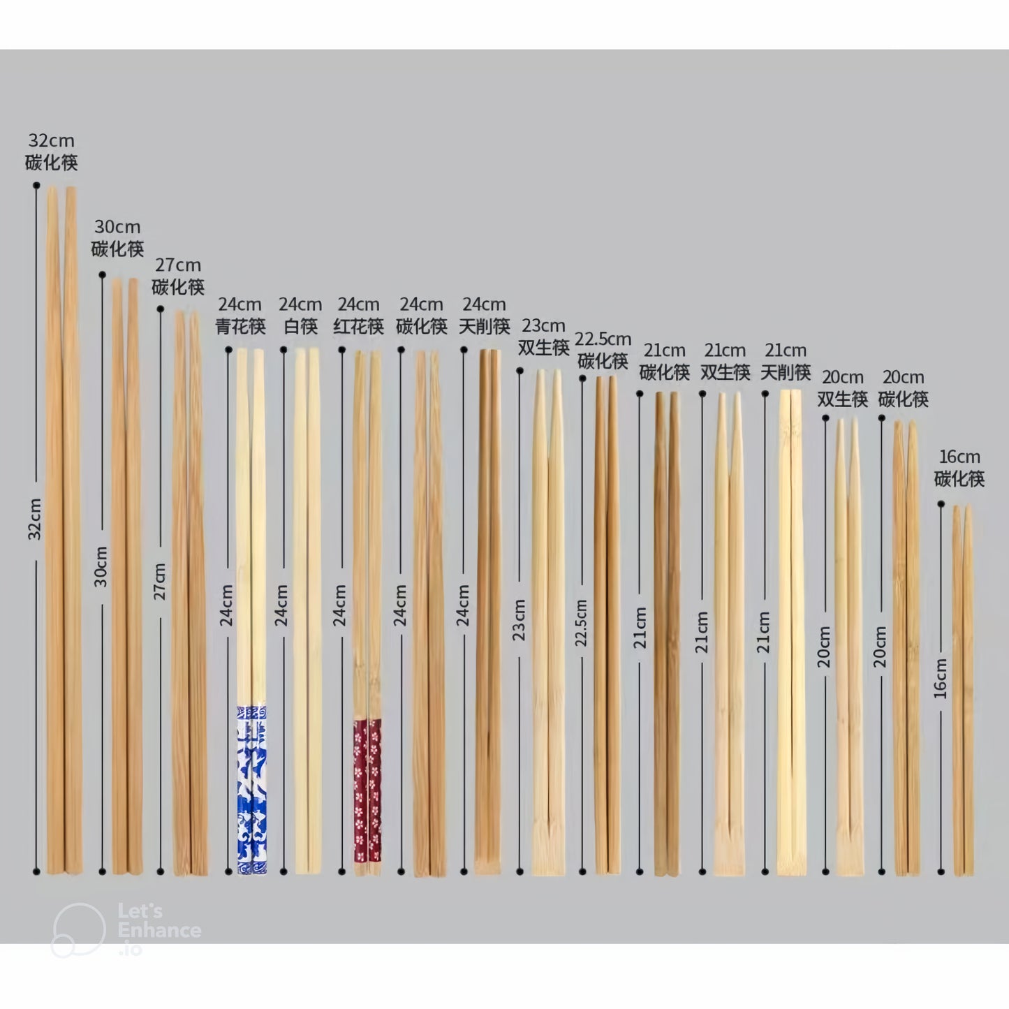 9 inch Bamboo Chopsticks 10000 pairs