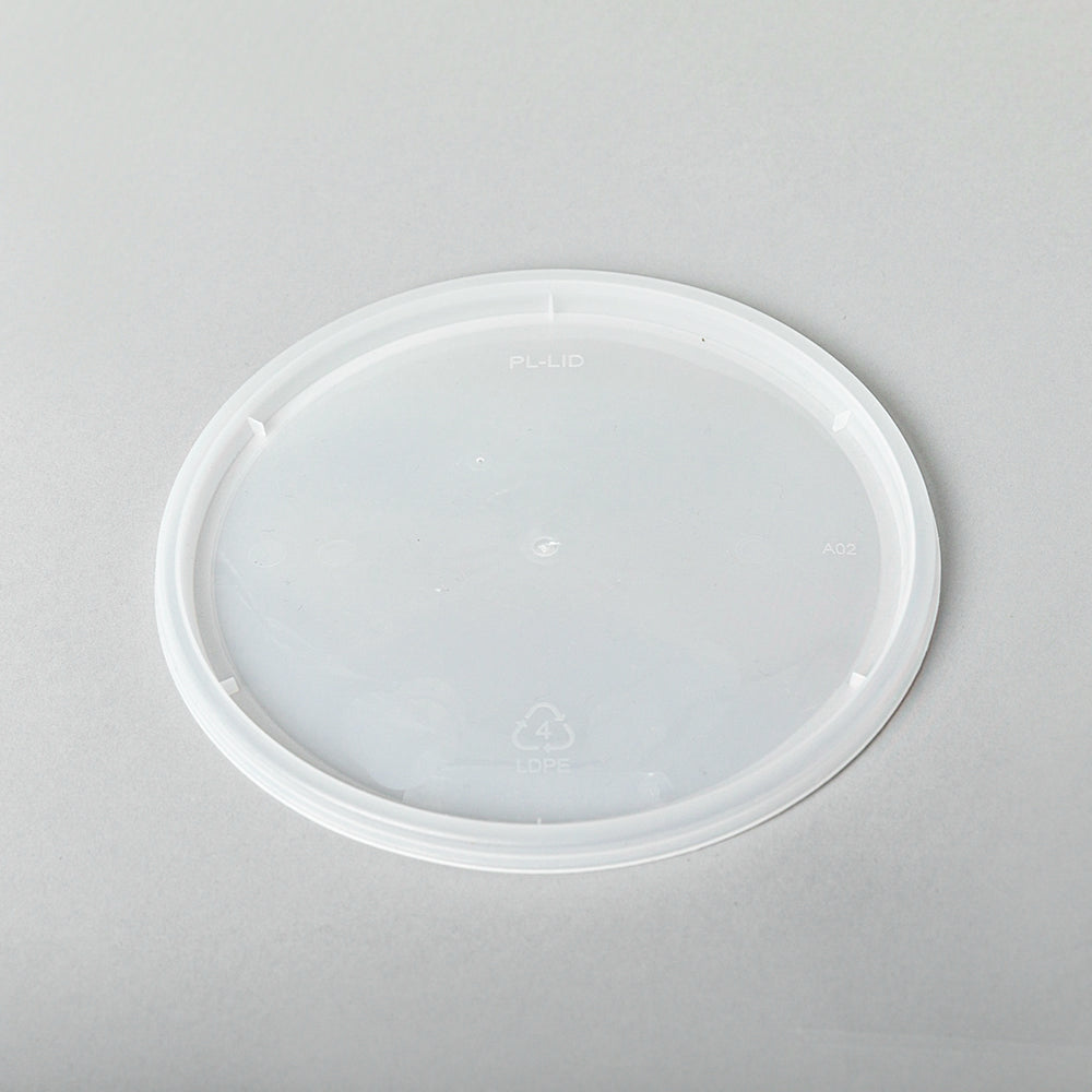 64 oz. Round Clear Plastic Soup Container Set - 120/Case