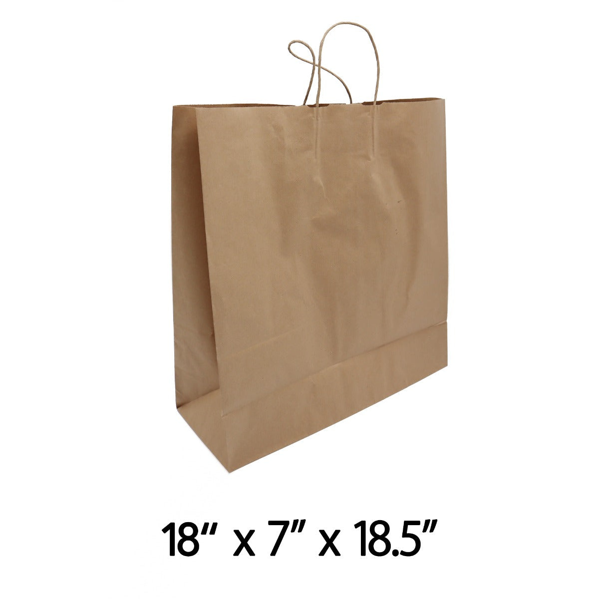18 X 7 X 18.5 Jumbo Size Paperbag with Handle - 200/Case
