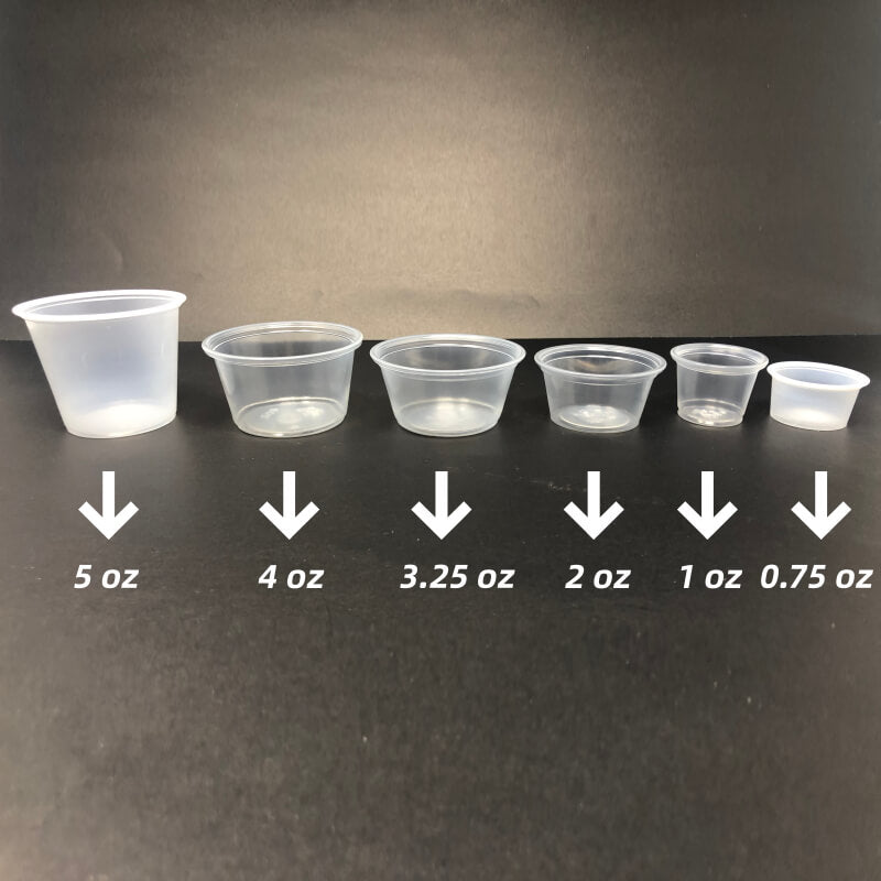 4 oz. Clear Plastic Portion Cup (Not Combo) - 1000/Case