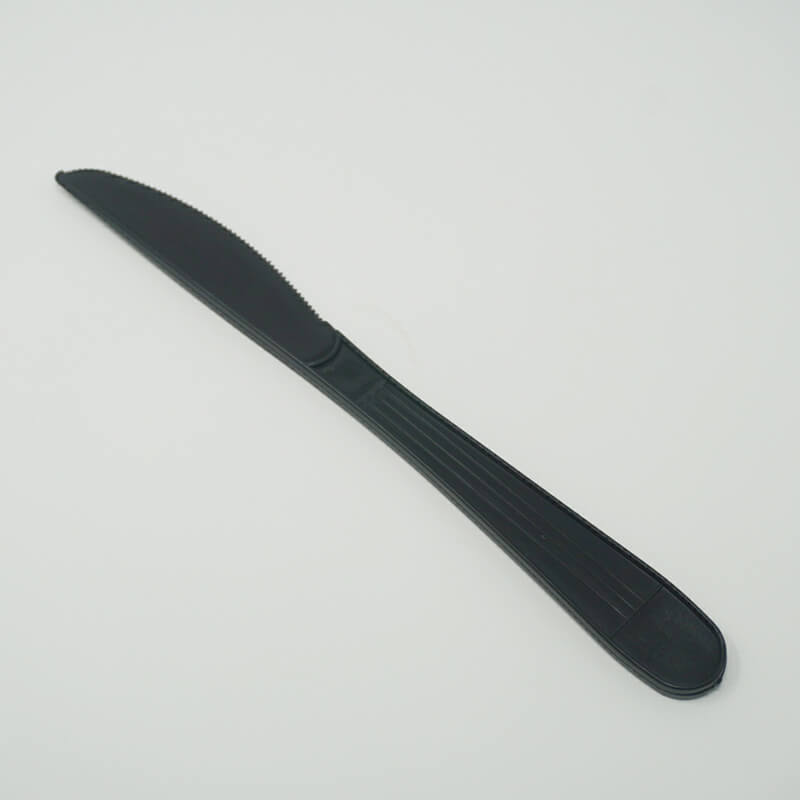 7 1/2 Black Plastic Knife - 1000/Case