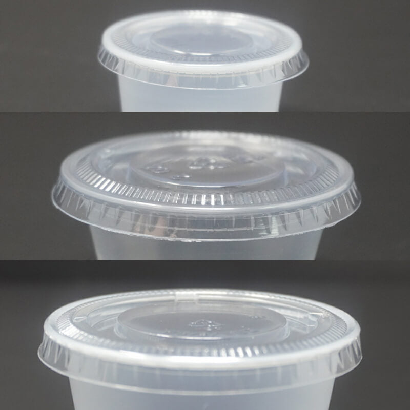 Plastic Lid for 1.5 to 2oz. Plastic Portion Cup - 2000/Case