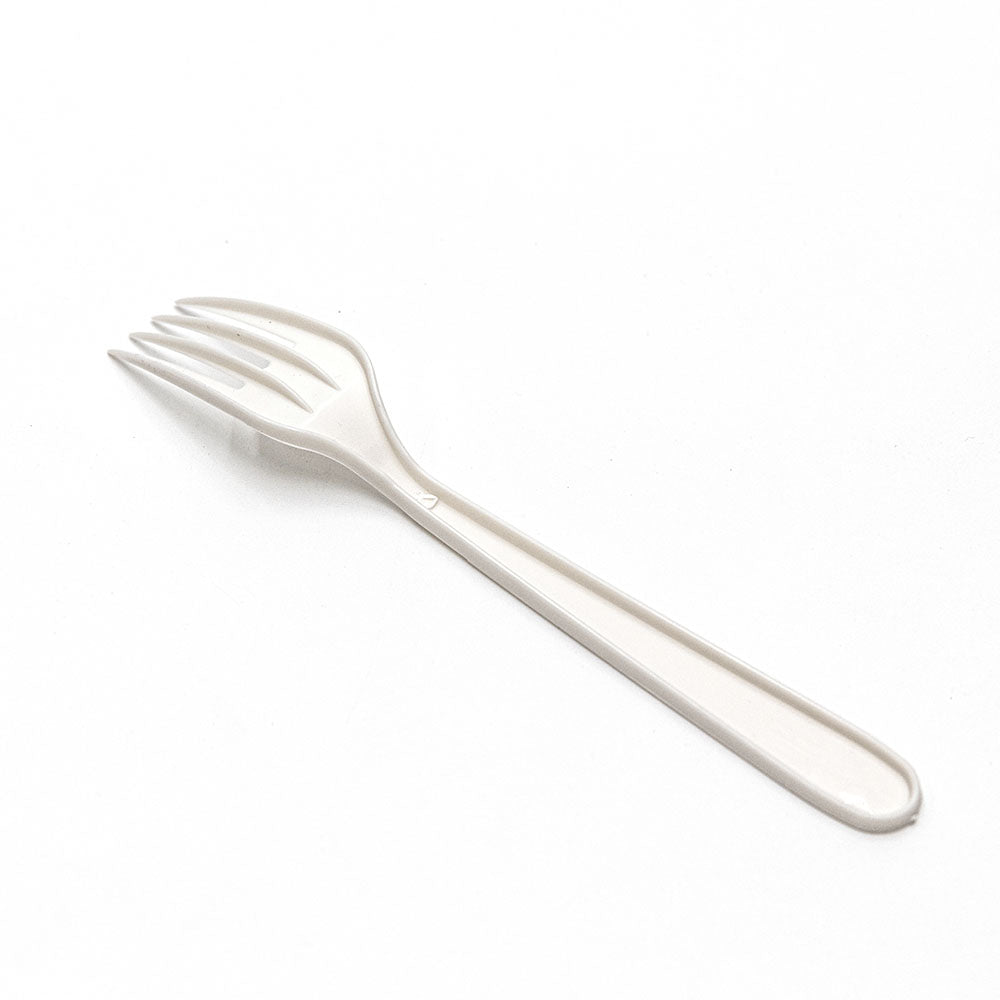 7 Plastic White Fork - 1000/Case