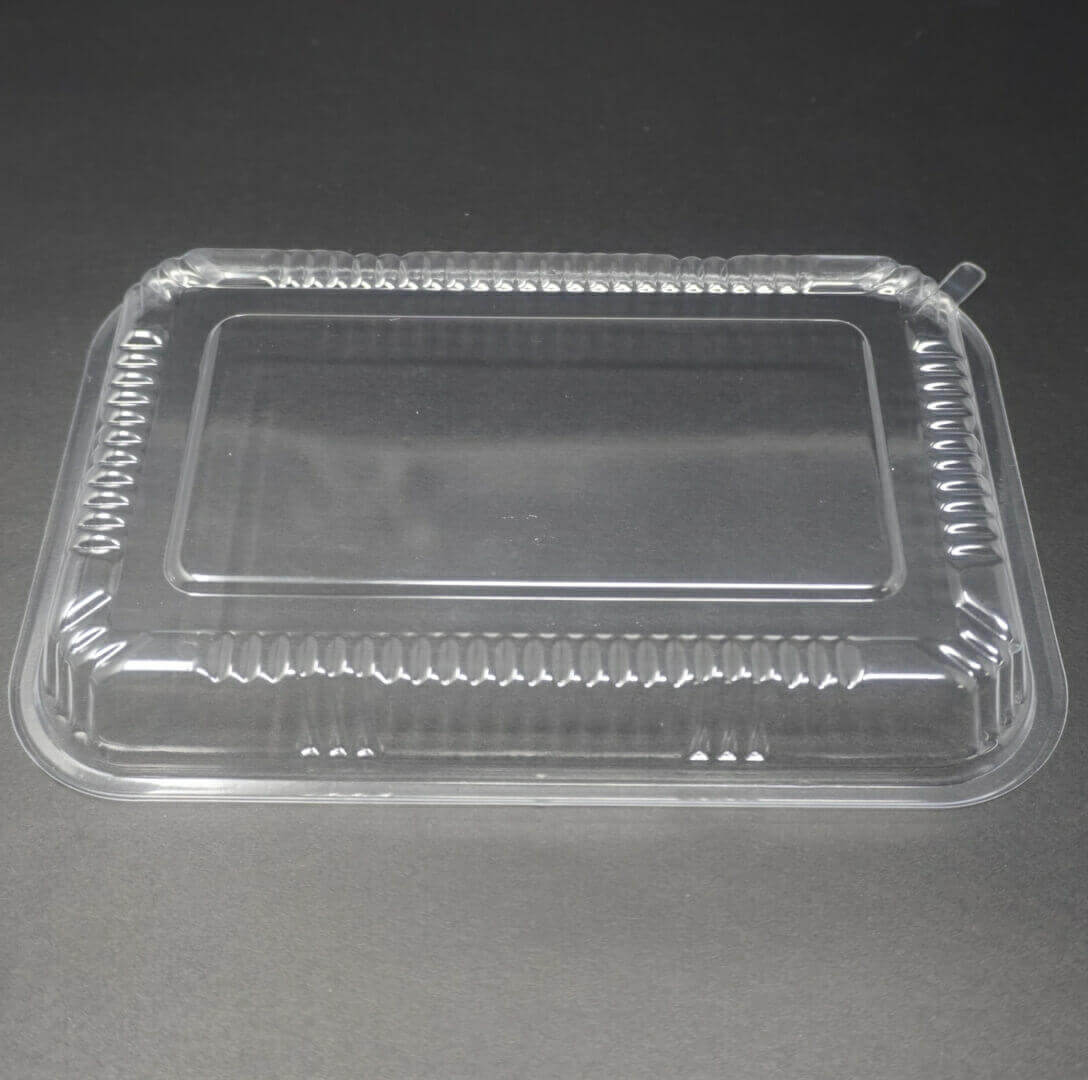 815 Rectangular Black Plastic Lunch Box Set 8 X 5 1/8 X 1 3/8 - 450/Case