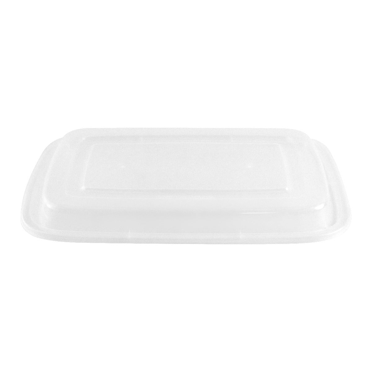 28 oz. Rectangular Black Plastic Container Set (868) - 150/Case