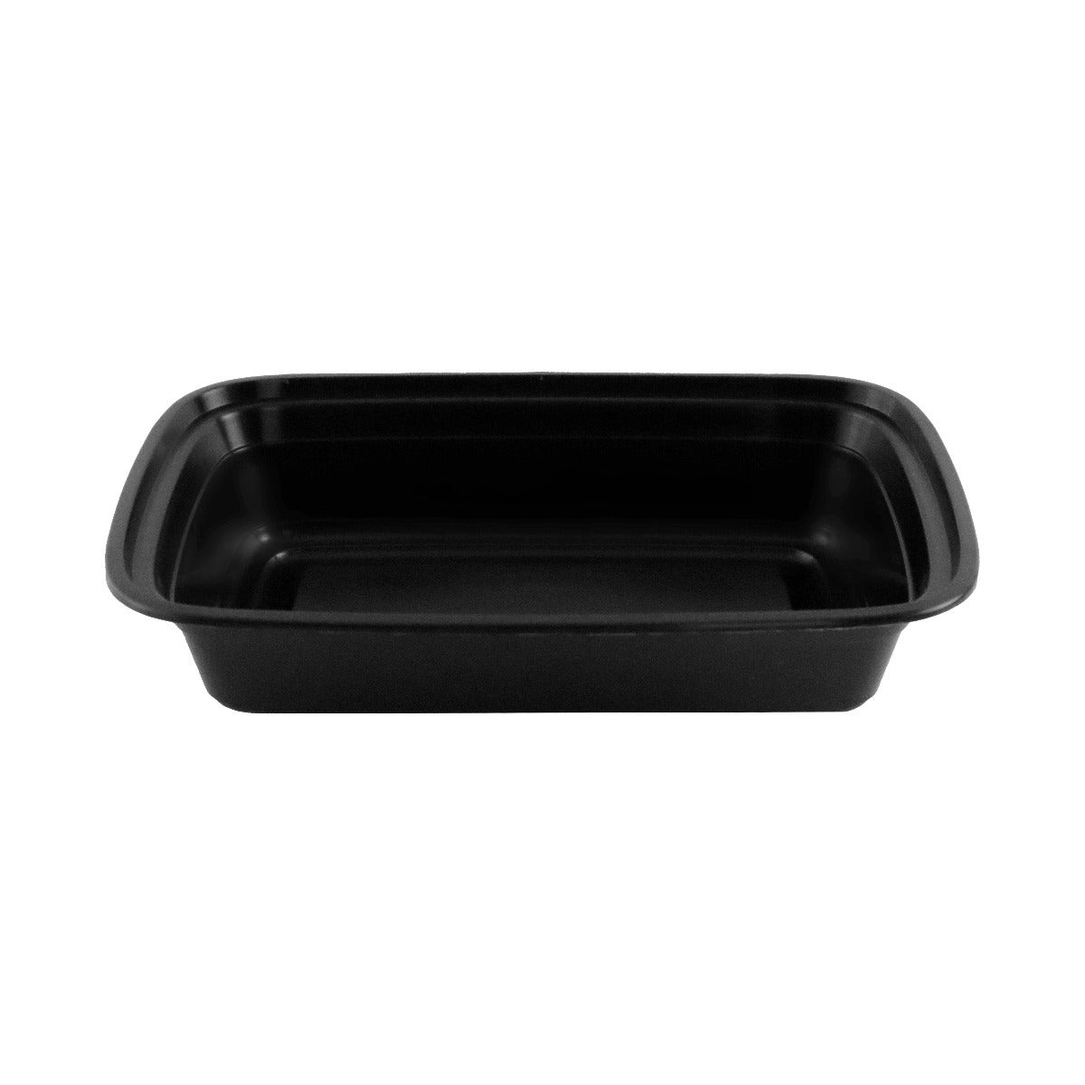 32 oz. Rectangular Black Plastic Container Set (878) - 150/Case