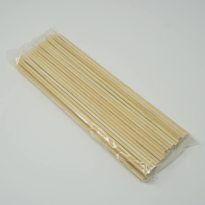 1/8 (3 mm) X 8 Thin Round Bamboo Skewer - 10000/Case
