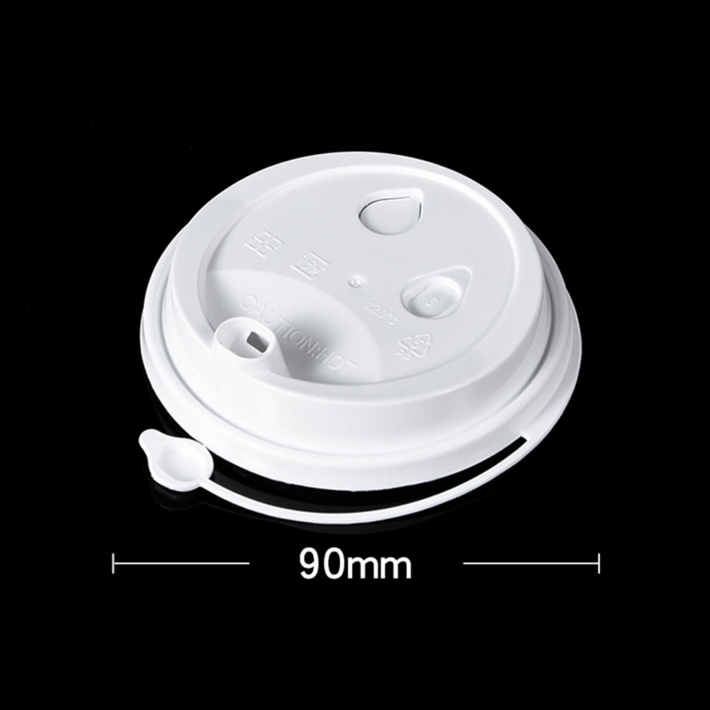 90 PP White Injection Lid/Attached Stopper-1.000pieces/case