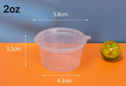 2 oz. Clear Plastic Portion Cup (Not Combo) - 1000/Case