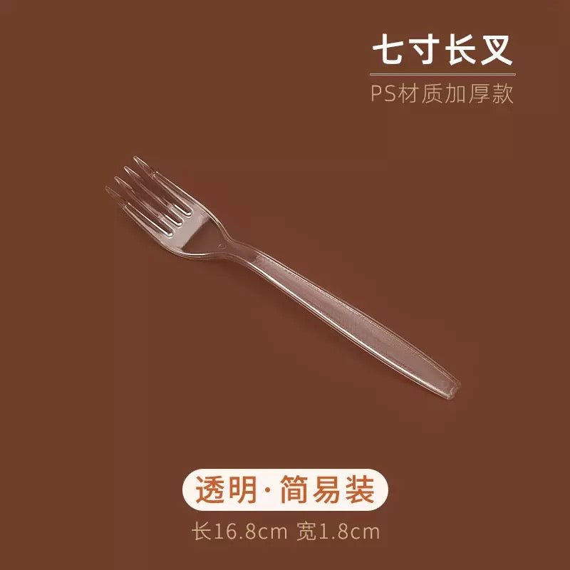7 Plastic Clear Fork - 1000/Case