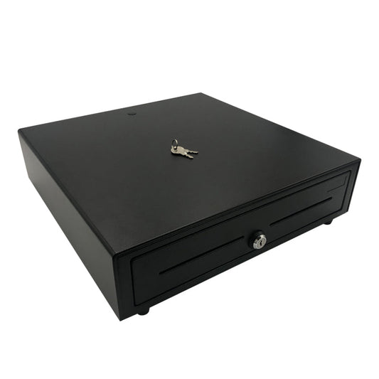 Black Steel Cash Drawer. 5 Bills/8 Coins