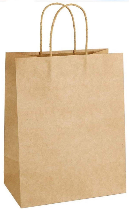 Paper Bag Medium 250 pieces/carton 9.45X6.5X12