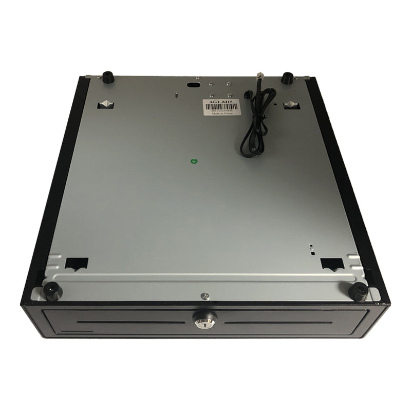 Black Steel Cash Drawer. 5 Bills/8 Coins