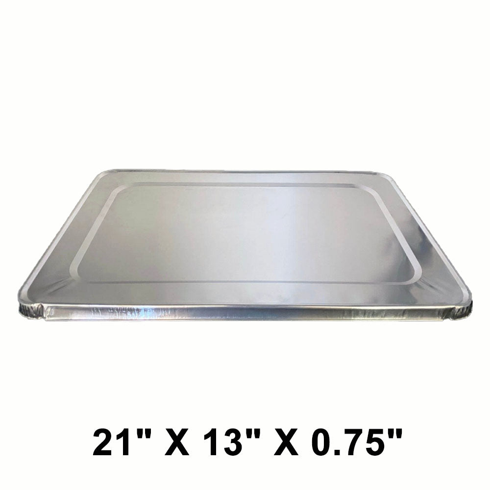 WS Full Size 21 X 13 X 0.75 Rectangular Aluminum Foil Steam Table Pan Lid - 40/Case