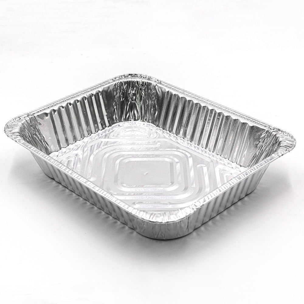WS Half Size Heavy Duty 12.5 X 10 X 2.5 Rectangular Aluminum Foil Steam Table Pan Deep (Not Combo) - 100/Case