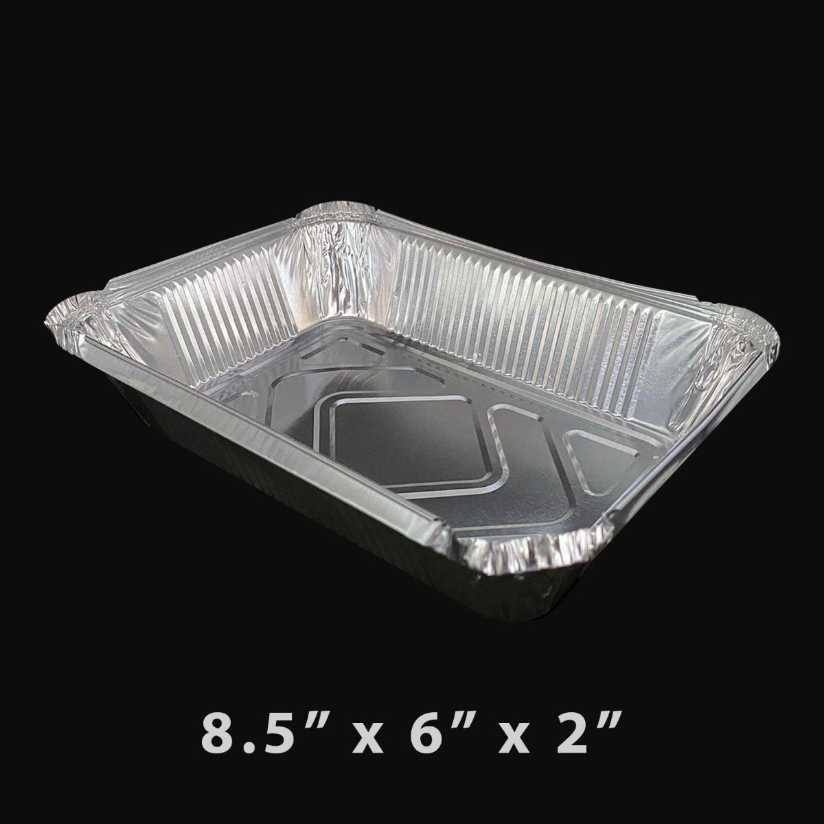 WS 788 Extra-Heavy Duty 2.25 lbs. Oblong Aluminum Foil Pan 8.5 X 6 X 2 (Not Combo) - 500/Case
