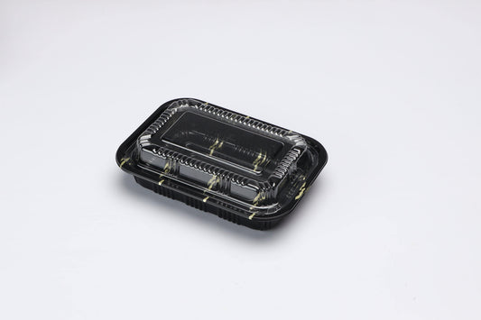 FH510 Rectangular Black Plastic Container Set
