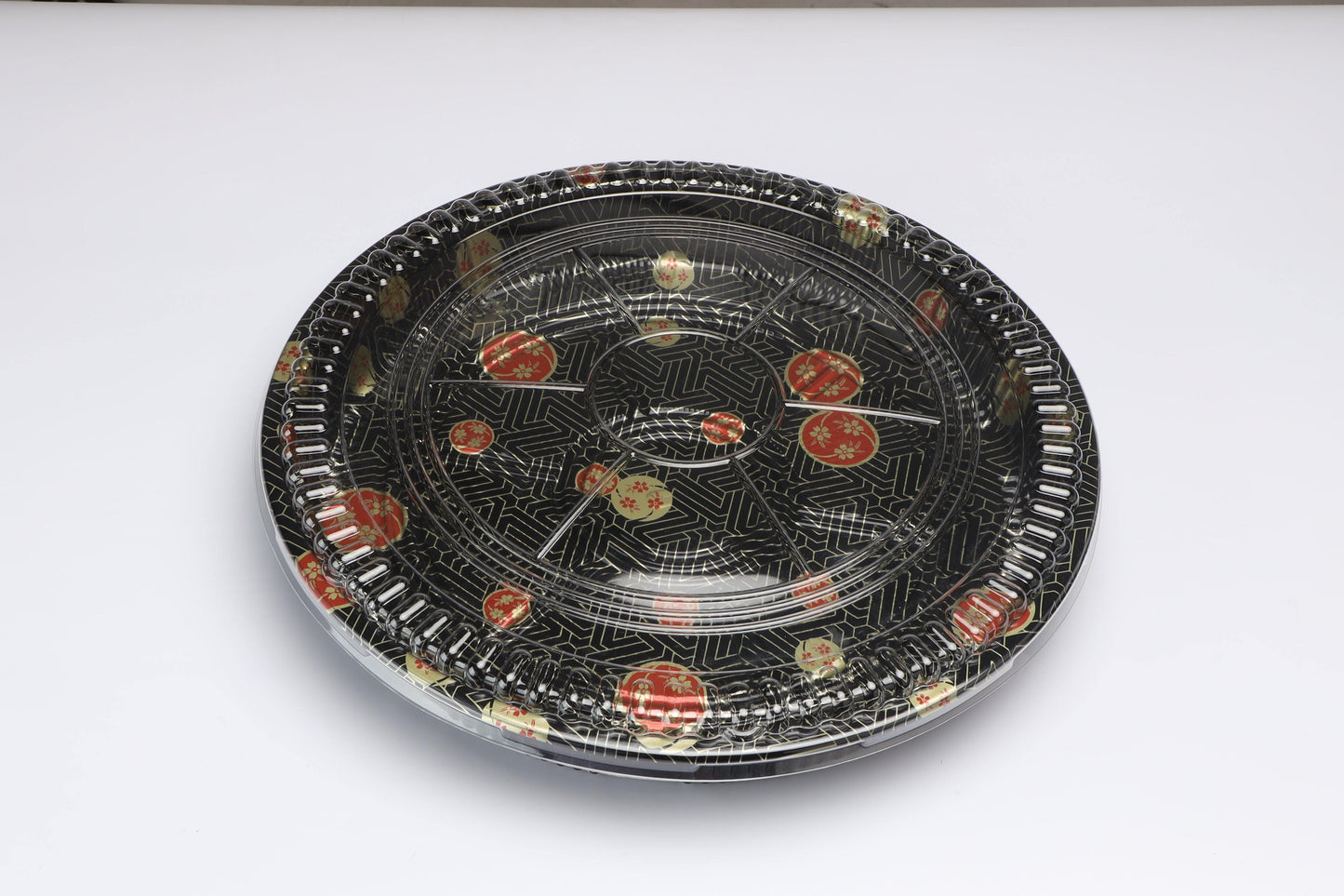 FH 64 Round Flower Pattern Party Box Set 14 3/4 X 1 7/8 - 60/case