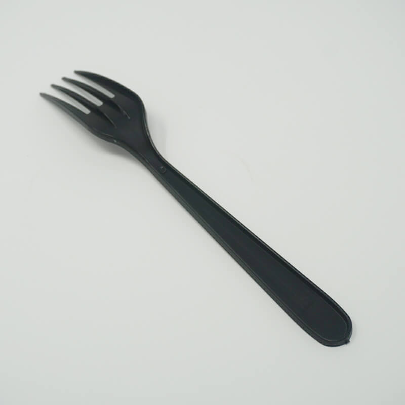 7 Heavy Black Plastic FORK (Individual Warp) - 1000/Case