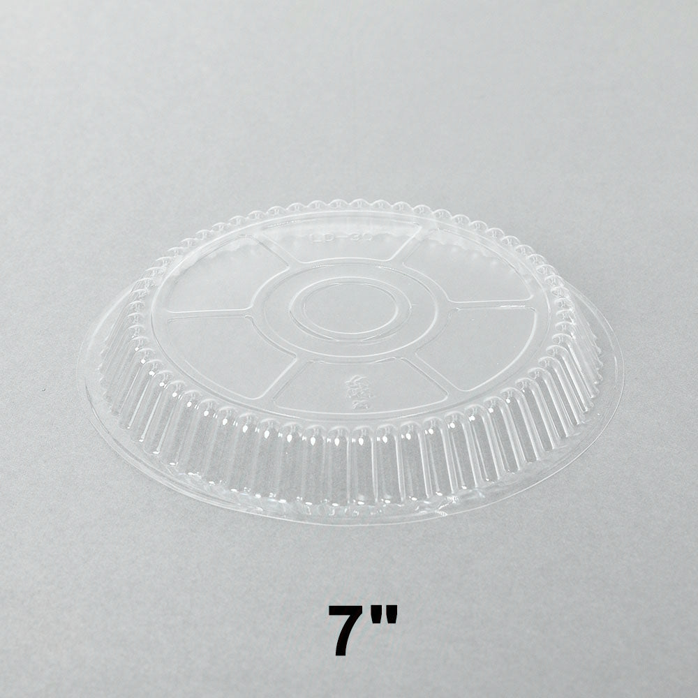 7 Round Clear Plastic Dome Lid - 500/Case