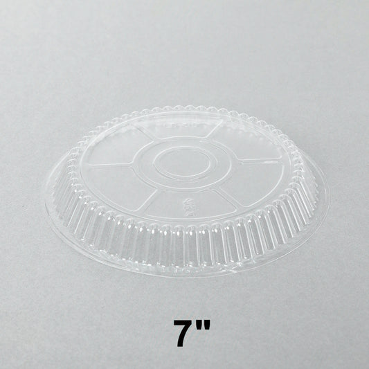7 Round Clear Plastic Dome Lid - 500/Case