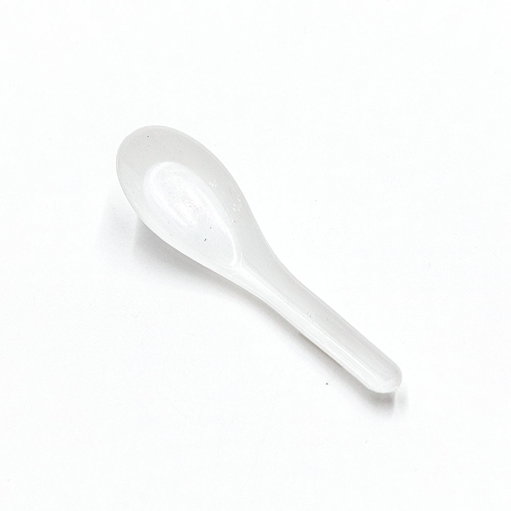 6 White Chinese Plastic Spoon - 850/Case