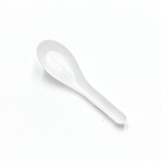 6 White Chinese Plastic Spoon - 850/Case