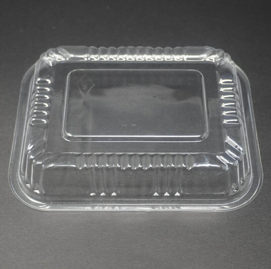 805 Rectangular Black Plastic Lunch Box Set 5 1/2 X 4 5/8 X 1 5/8 - 600/Case