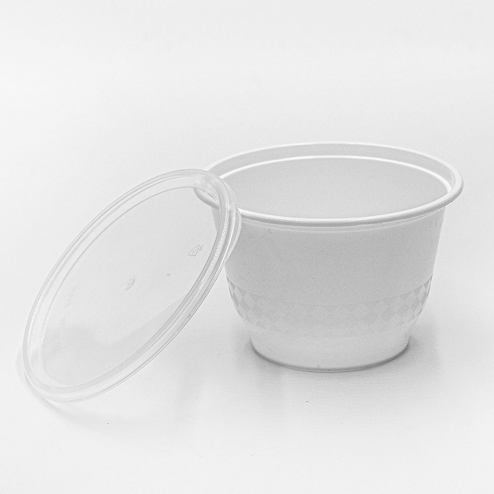 12 oz. Round White Plastic Bowl Set (B12) - 240/Case
