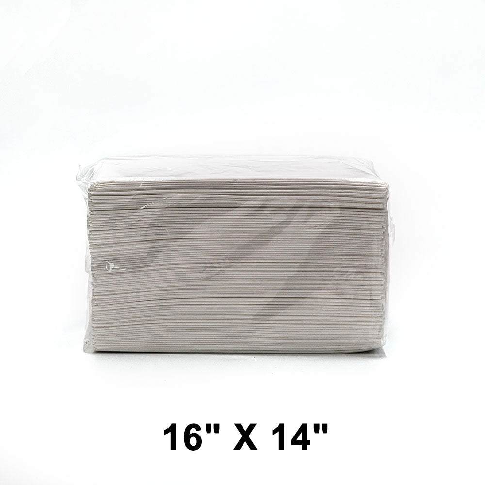 HW 16 X 14 White 2-Ply Dinner Napkin - 2000/Case
