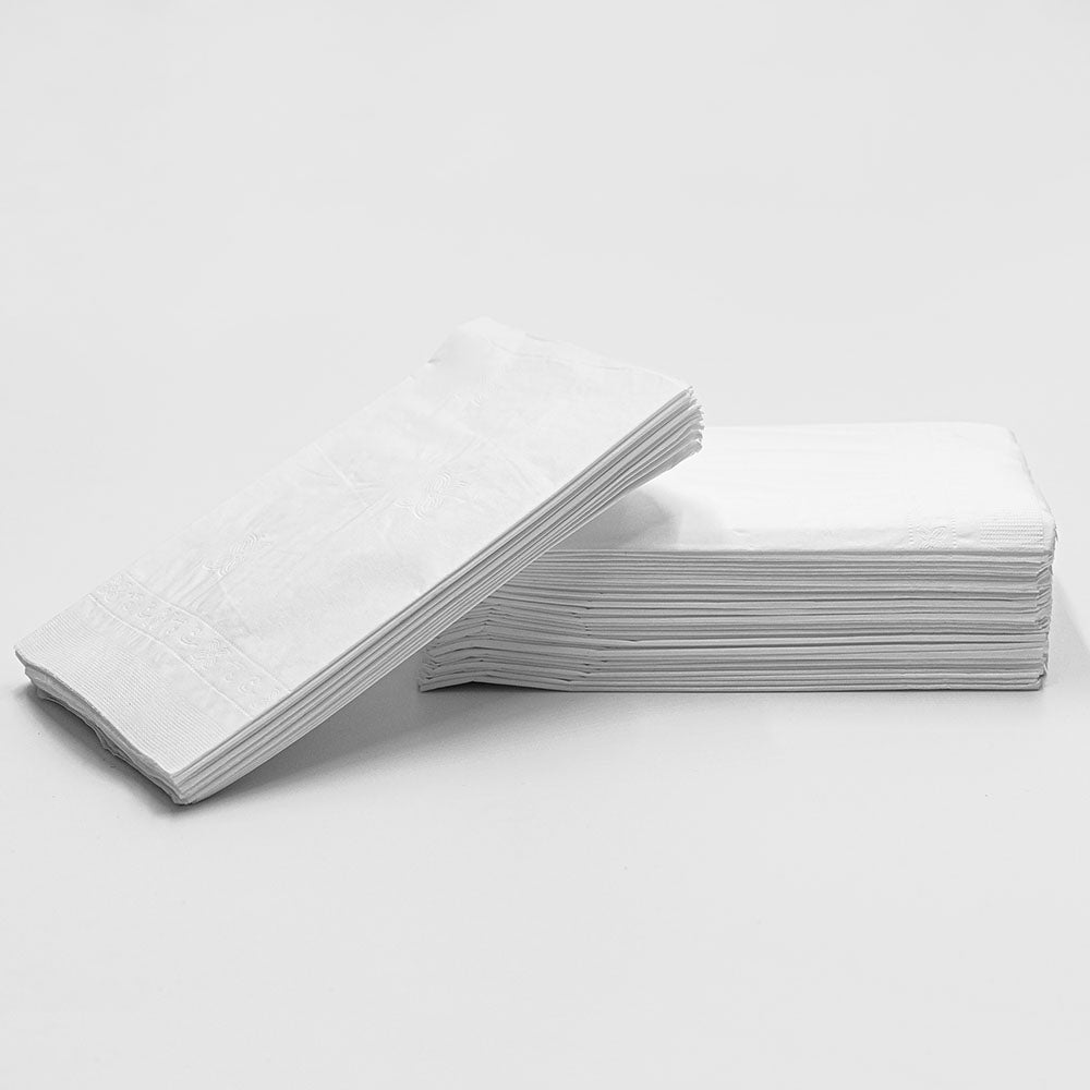 HW 16 X 14 White 2-Ply Dinner Napkin - 2000/Case