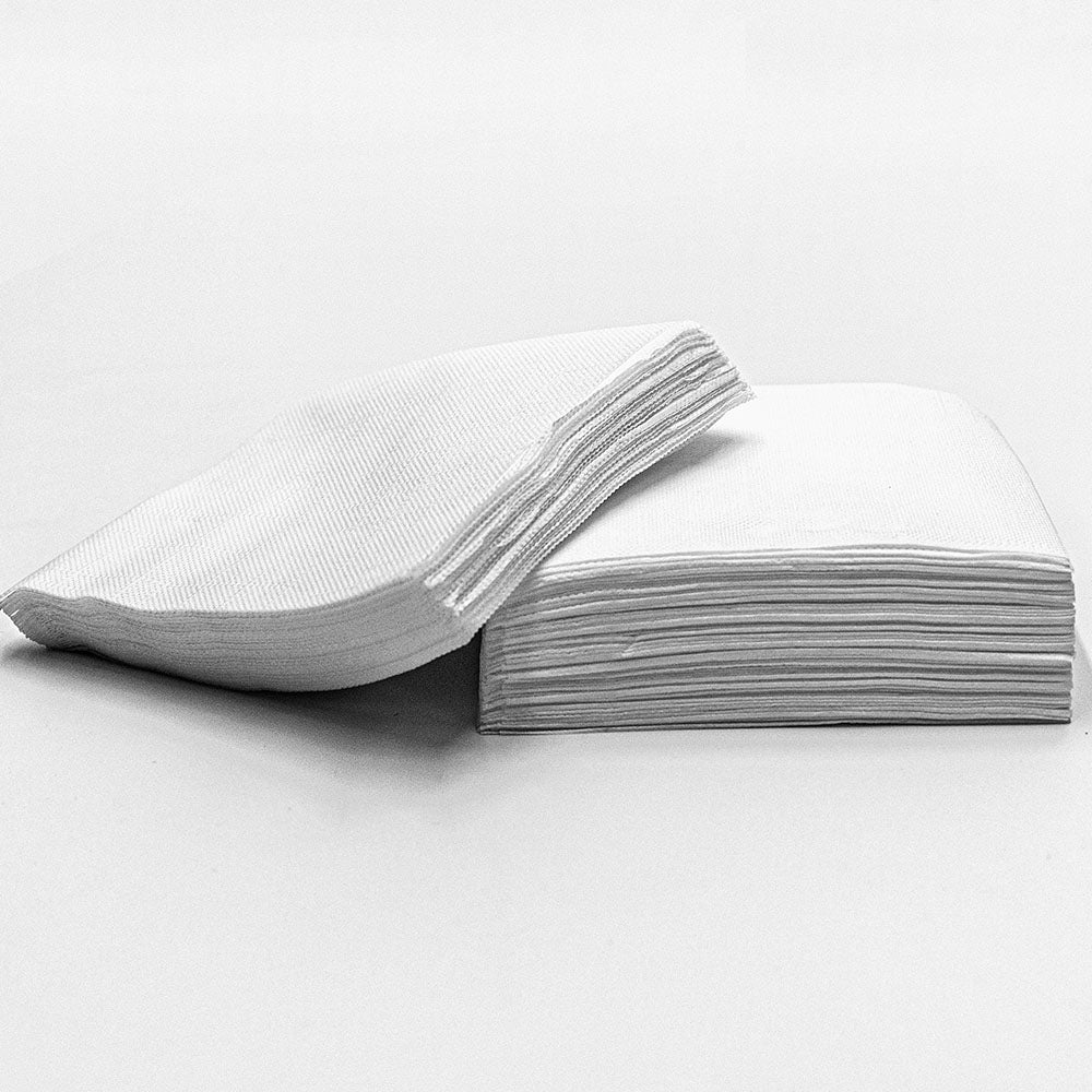 HW 9 X 9 White Beverage Napkin - 2300/Case