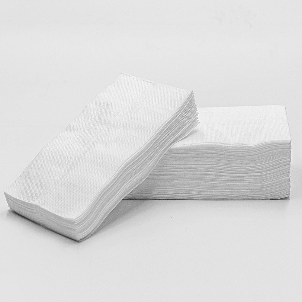HW 7 X 13.5 White Tall Fold Napkin - 8000/Case