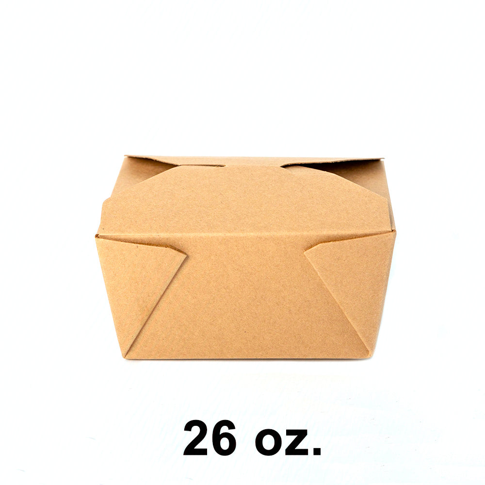 Kraft Folded Paper #1 Food Box 26 oz. - 450/Case