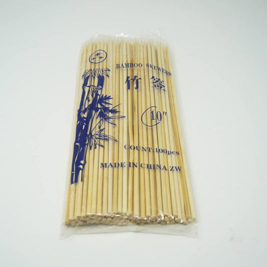 5/32 (4 mm) X 10 Thick Round Bamboo Skewer - 5000/Case