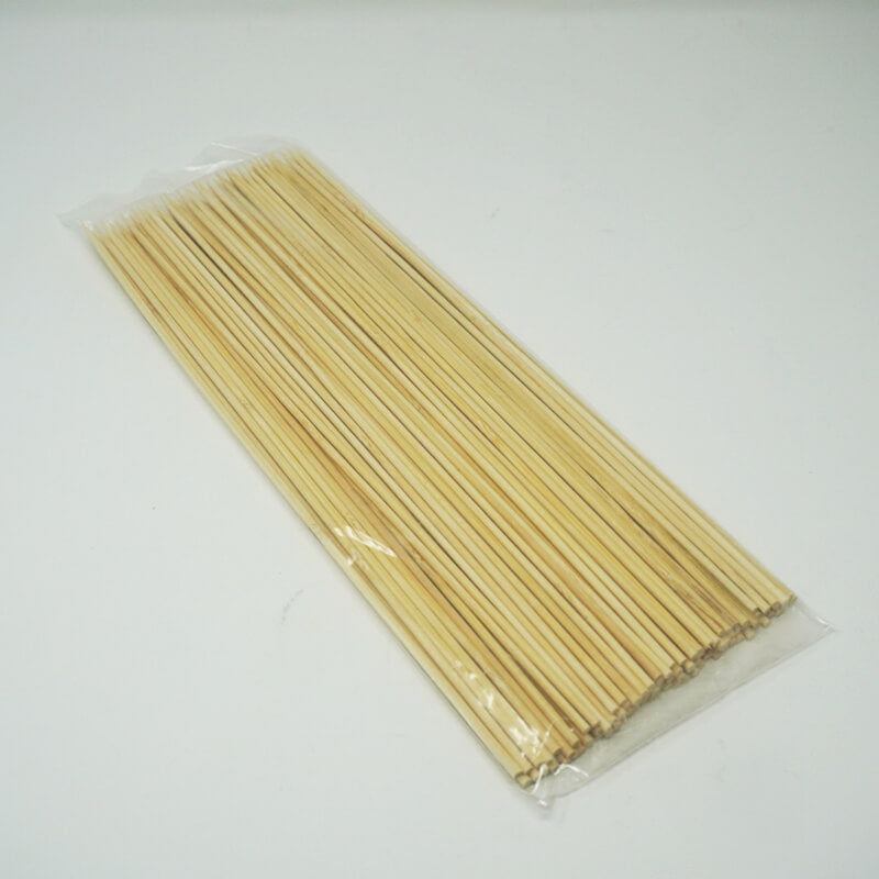 1/8 (3 mm) X 12 Thin Round Bamboo Skewer - 10000/Case