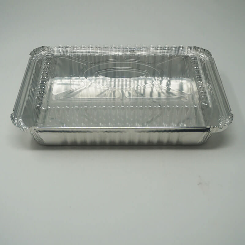 8.5 X 5 3/4 X 1 1.5lbs. Oblong Shallow Aluminum Foil Pan 768/788 - 500/Case