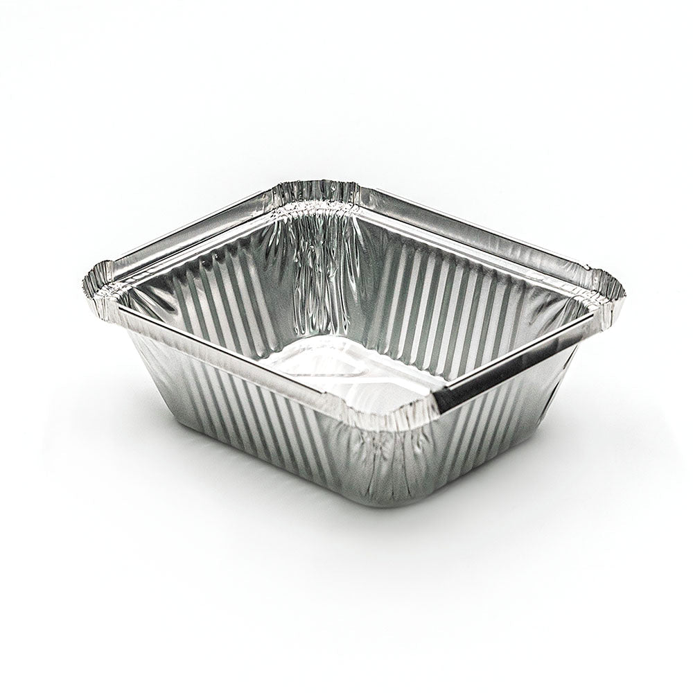 WS 705 Extra-Heavy Duty 1 lb. Oblong Aluminum Foil Pan 5.5 X 4.5 X 2 (Not Combo) - 1000/Case