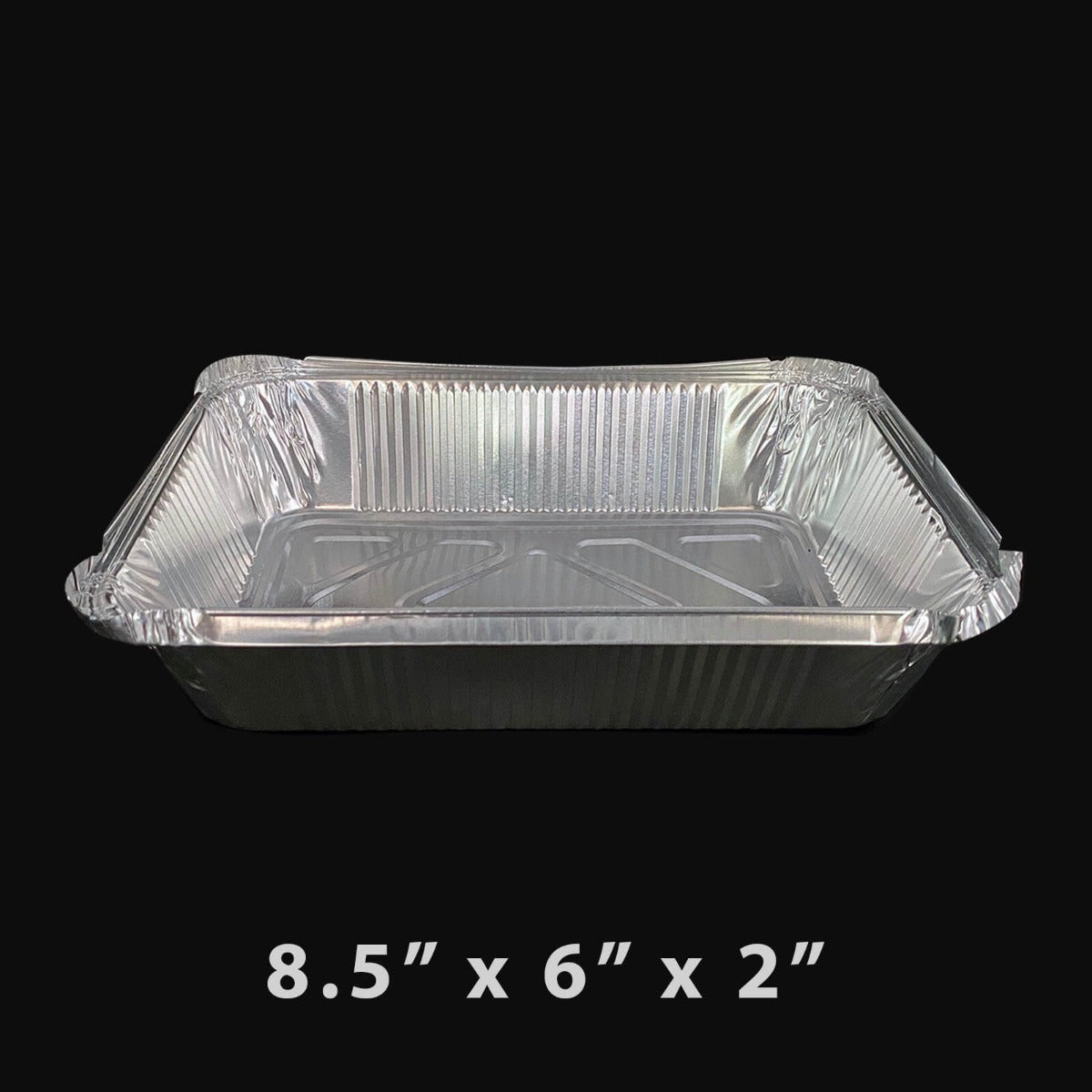 2.25 lb. Oblong Aluminum Foil Pan 8.5 X 6 X 2 (788) (Not Combo) - 500/Case