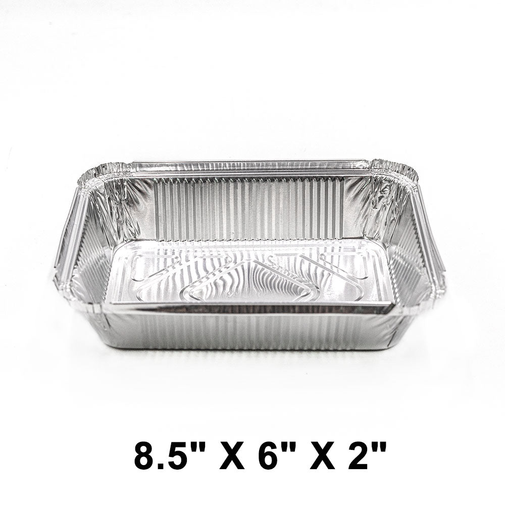 2.25 lb. Oblong Aluminum Foil Pan 8.5 X 6 X 2 (788) (Not Combo) - 500/Case