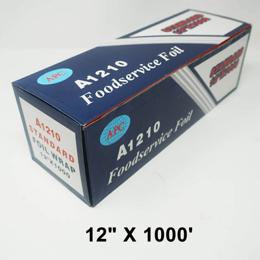 12 X 1000' Food Service Standard Aluminum Foil Roll  with Serrated Cutter
