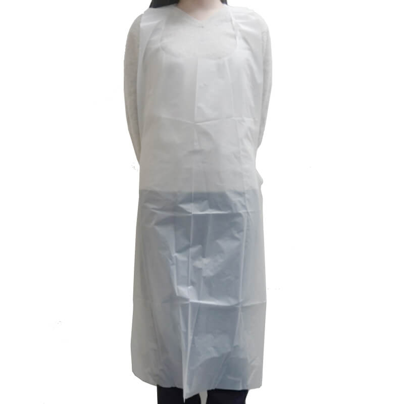 WS 28 X 46 White Poly Apron - 25/Box*10