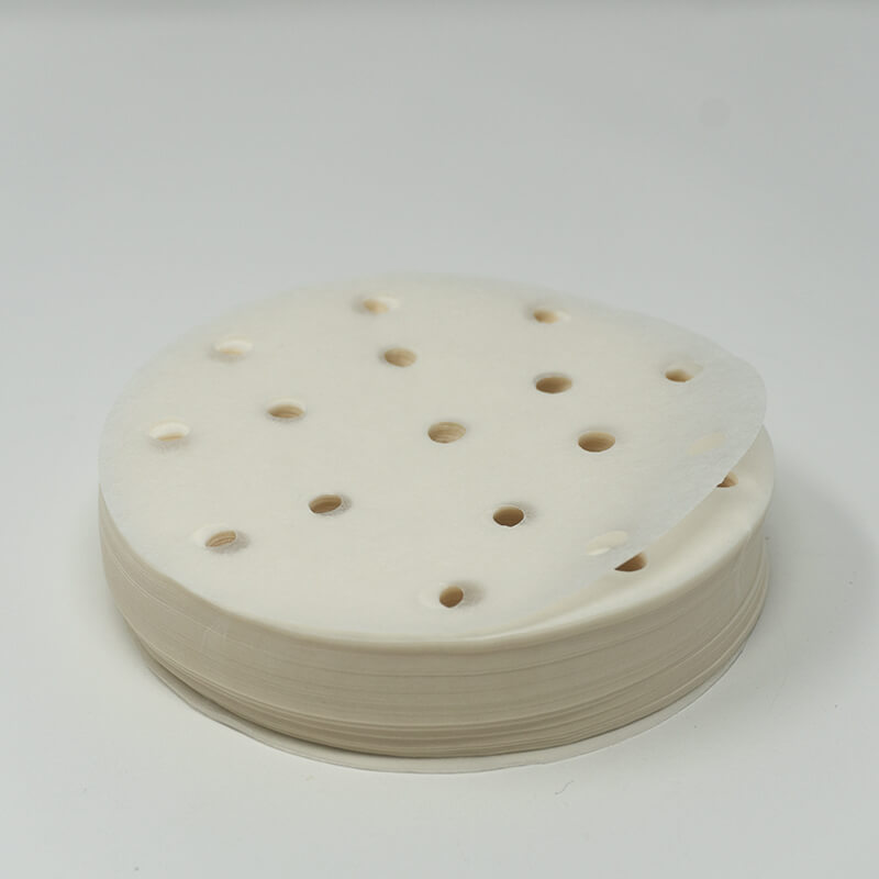 4.5 Round White Steamer Paper - 10000/Case