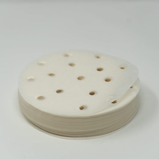 4.5 Round White Steamer Paper - 10000/Case