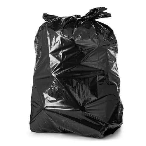 Black Plastic Garbage Bag 23 X 46 #46 - 100/Case