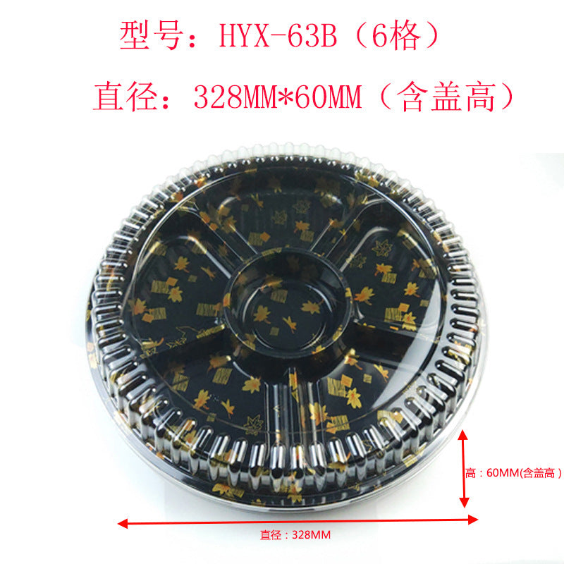 Manufacturer Custom Sushi Box with Lid Takeout Box Salmon Disposable Lunch Box Japanese Style Gold Leaf Print Transparent Box
