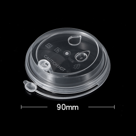 90 PP Clear Injection Lid/Attached Stopper-1000/case